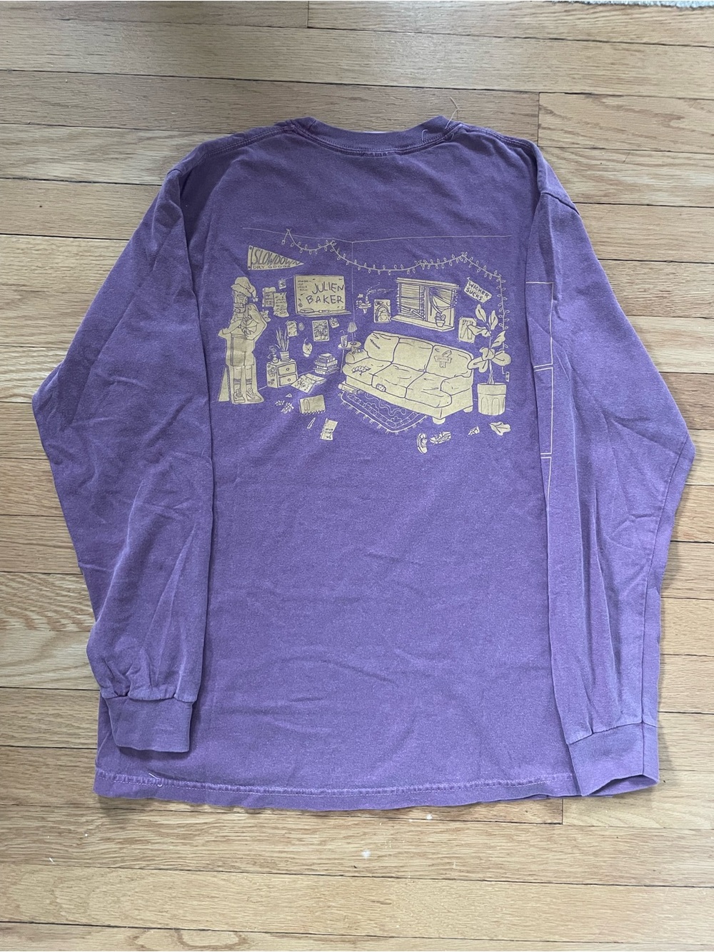 Julien Baker Long-Sleeve Purple Graphic Tee - Picture 2 of 3